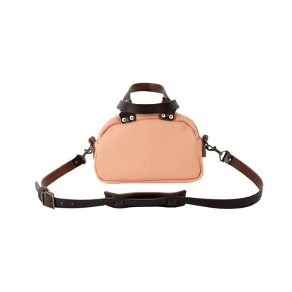 HOFFMAN LEATHER CROSSBODY BAG - MINI - PEACH FUZZ