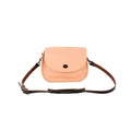 VIVIAN SATCHEL LEATHER CROSSBODY - PEACH FUZZ
