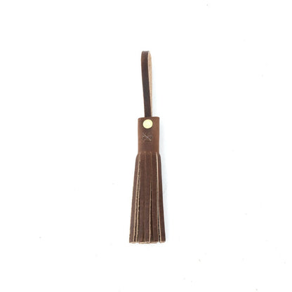 LEATHER TASSEL BAG CHARM