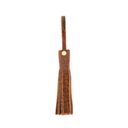 LEATHER TASSEL BAG CHARM