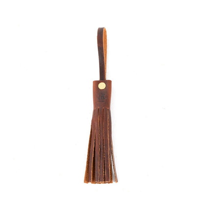 LEATHER TASSEL BAG CHARM