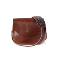 VIVIAN SATCHEL LEATHER CROSSBODY DELUXE - CHESTNUT
