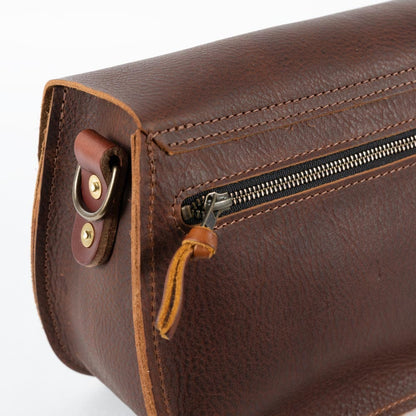 VIVIAN SATCHEL LEATHER CROSSBODY DELUXE - RAVEN