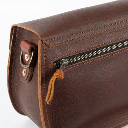 VIVIAN SATCHEL LEATHER CROSSBODY DELUXE - NAVY