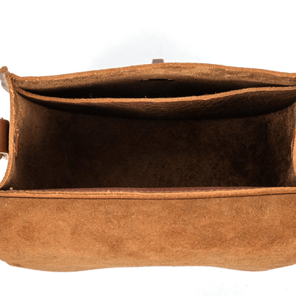 VIVIAN SATCHEL LEATHER CROSSBODY DELUXE - TOBACCO