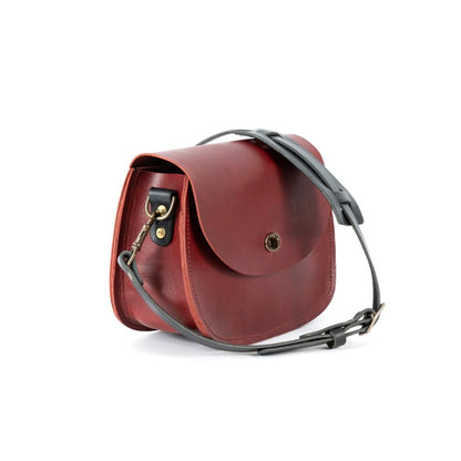 VIVIAN SATCHEL LEATHER CROSSBODY DELUXE - OXBLOOD