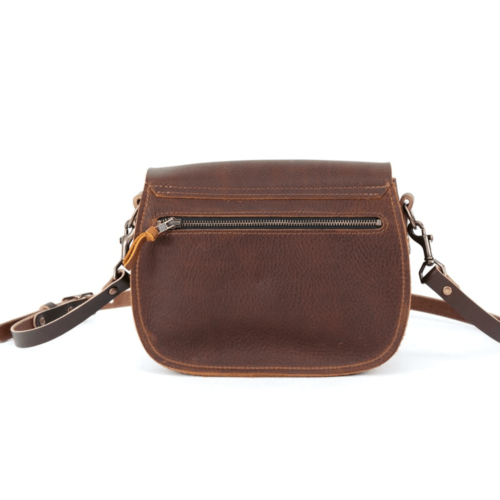 VIVIAN SATCHEL LEATHER CROSSBODY - TAN