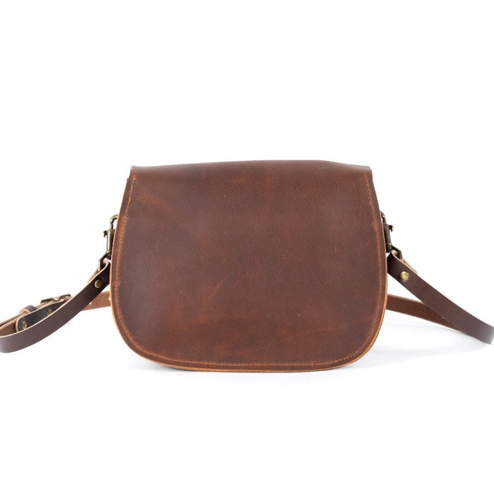 VIVIAN SATCHEL LEATHER CROSSBODY - PEACH FUZZ