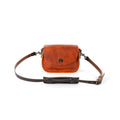 VIVIAN SATCHEL LEATHER CROSSBODY - SMALL - TANGERINE BISON