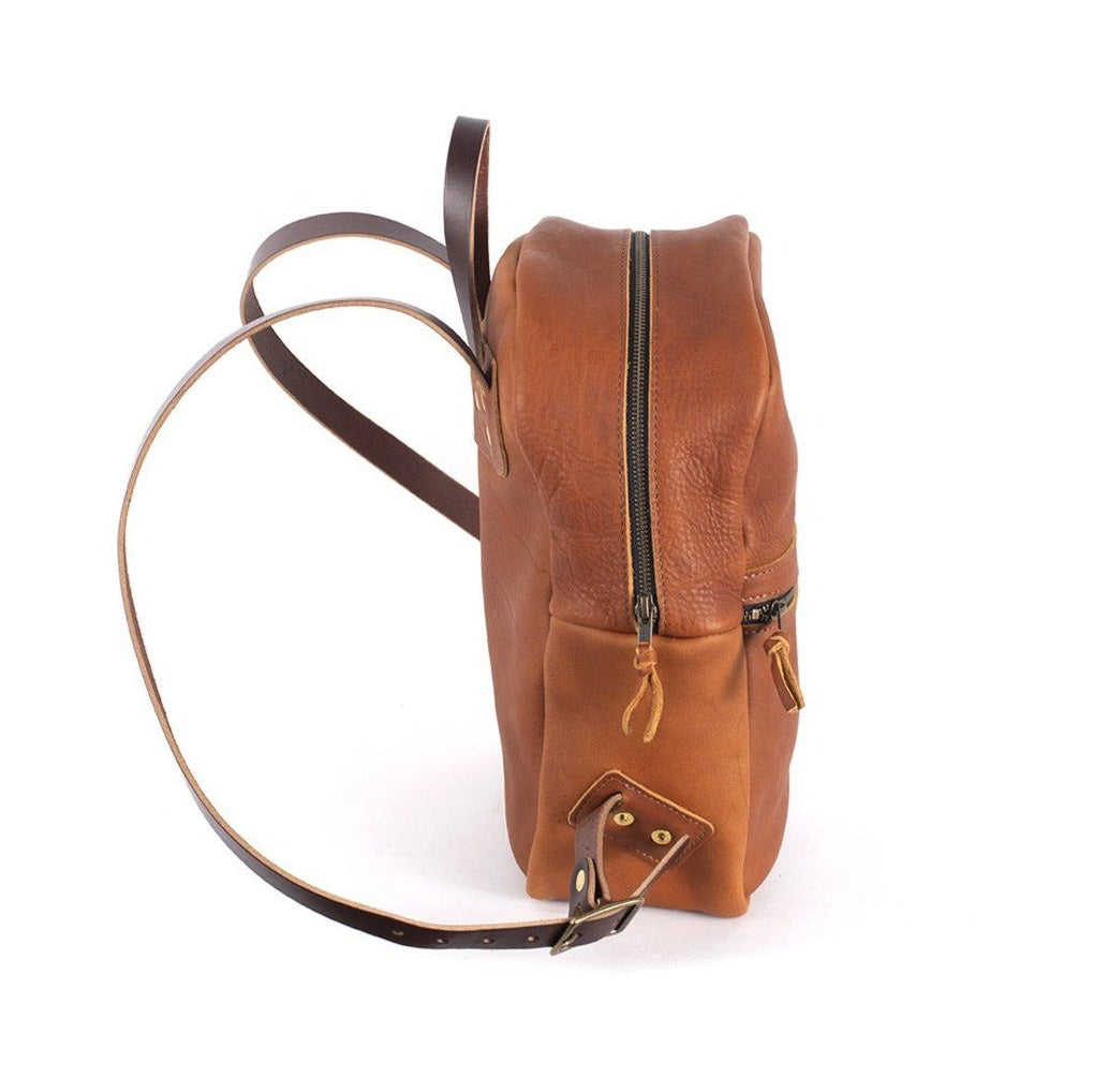 CLASSIC ZIPPERED LEATHER BACKPACK - MEDIUM - IN STOCK