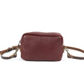 SARAH LEATHER CROSSBODY - MERLOT