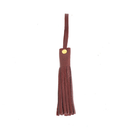 LEATHER TASSEL BAG CHARM